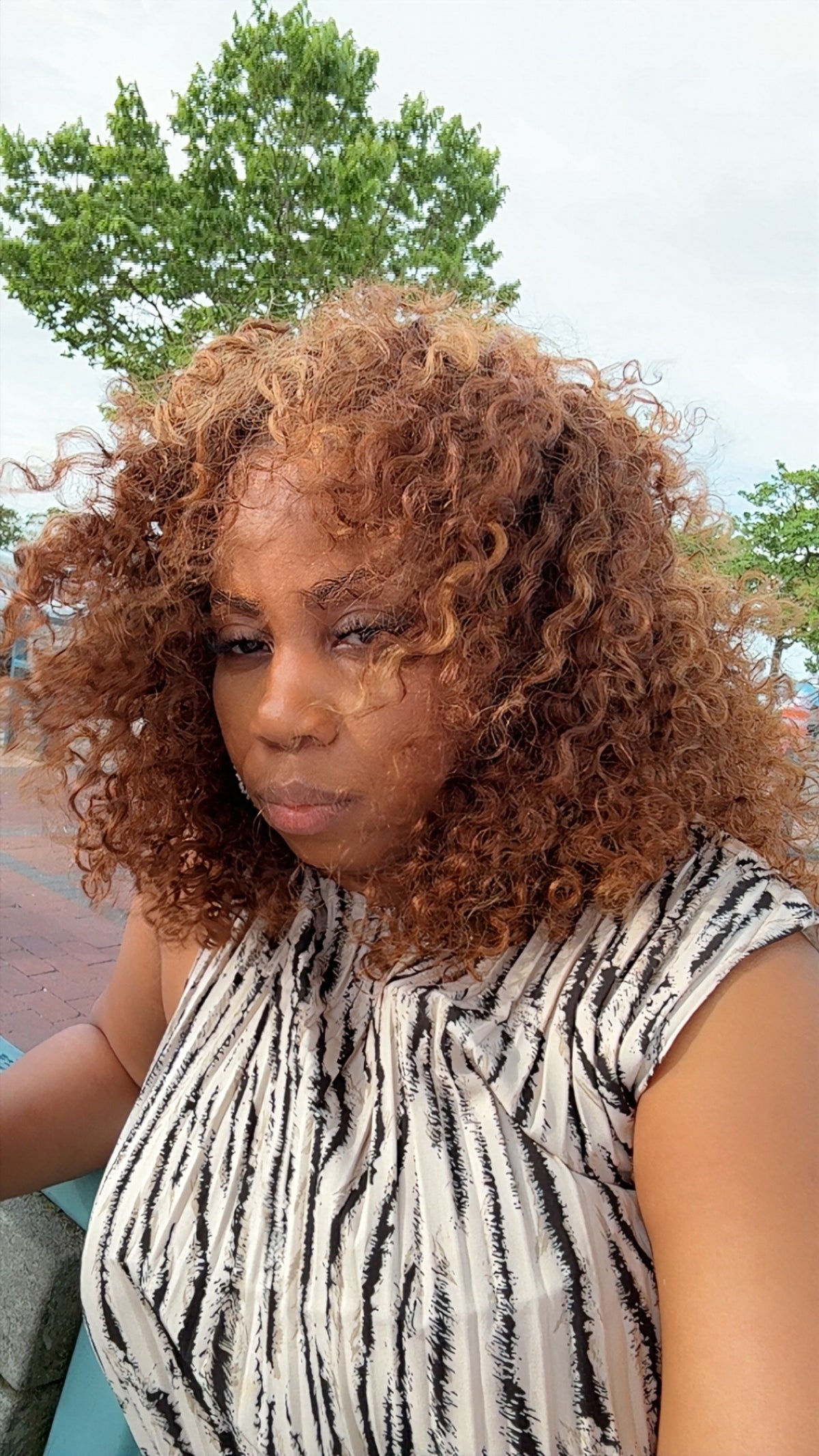 14" Curly Half Wig